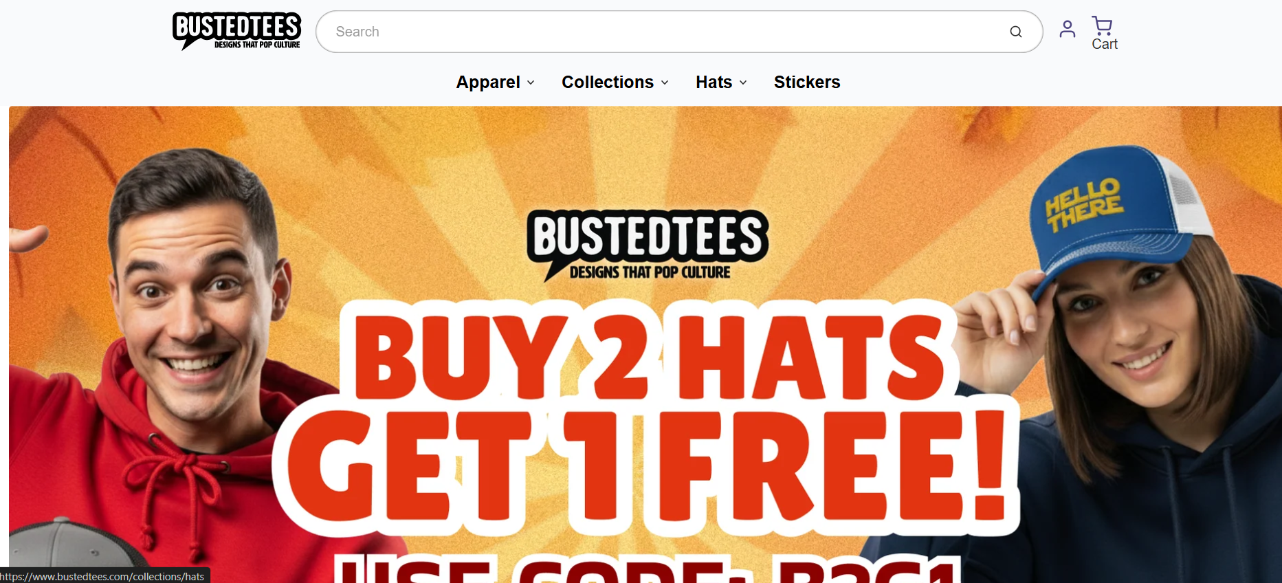 Bustedtees screenshot