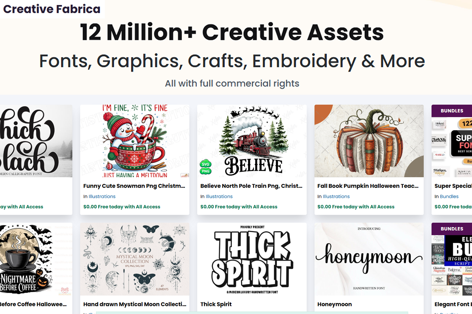 Creative fabrica banner