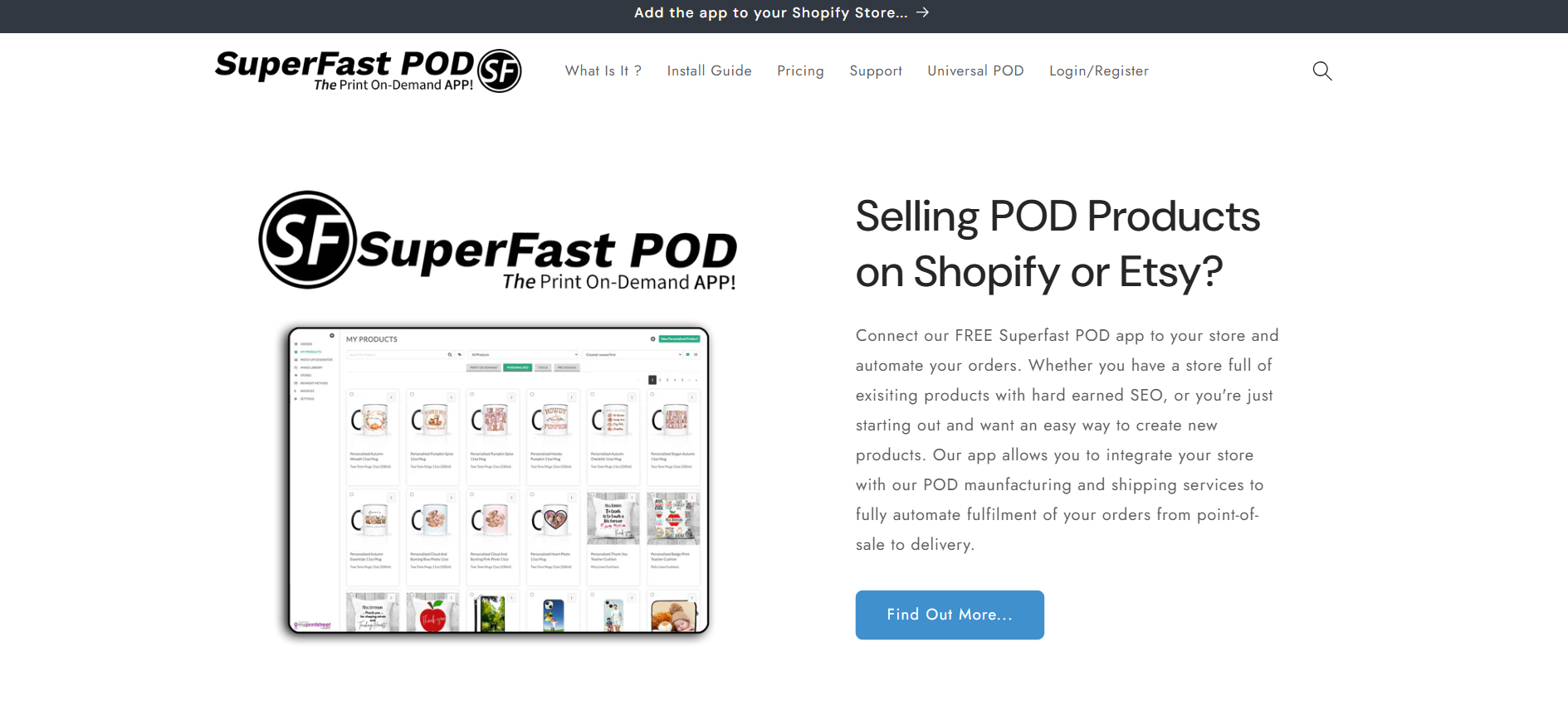 SuperFastPOD screenshot