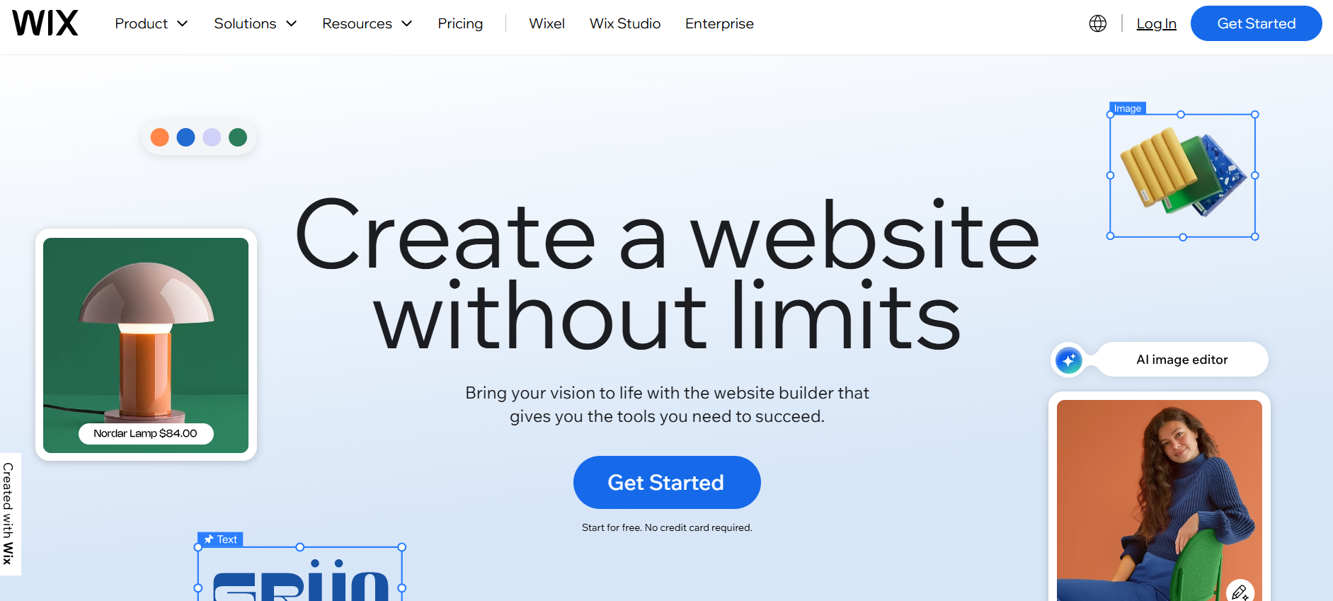 Wix screenshot