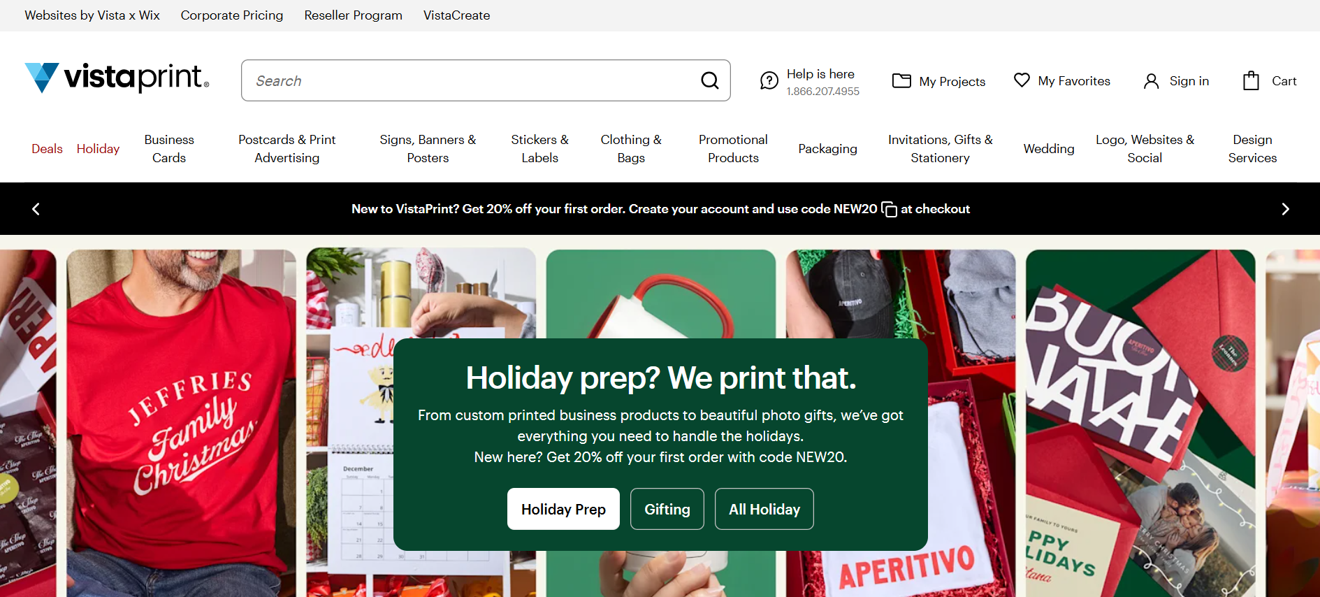 vistaprint screenshot